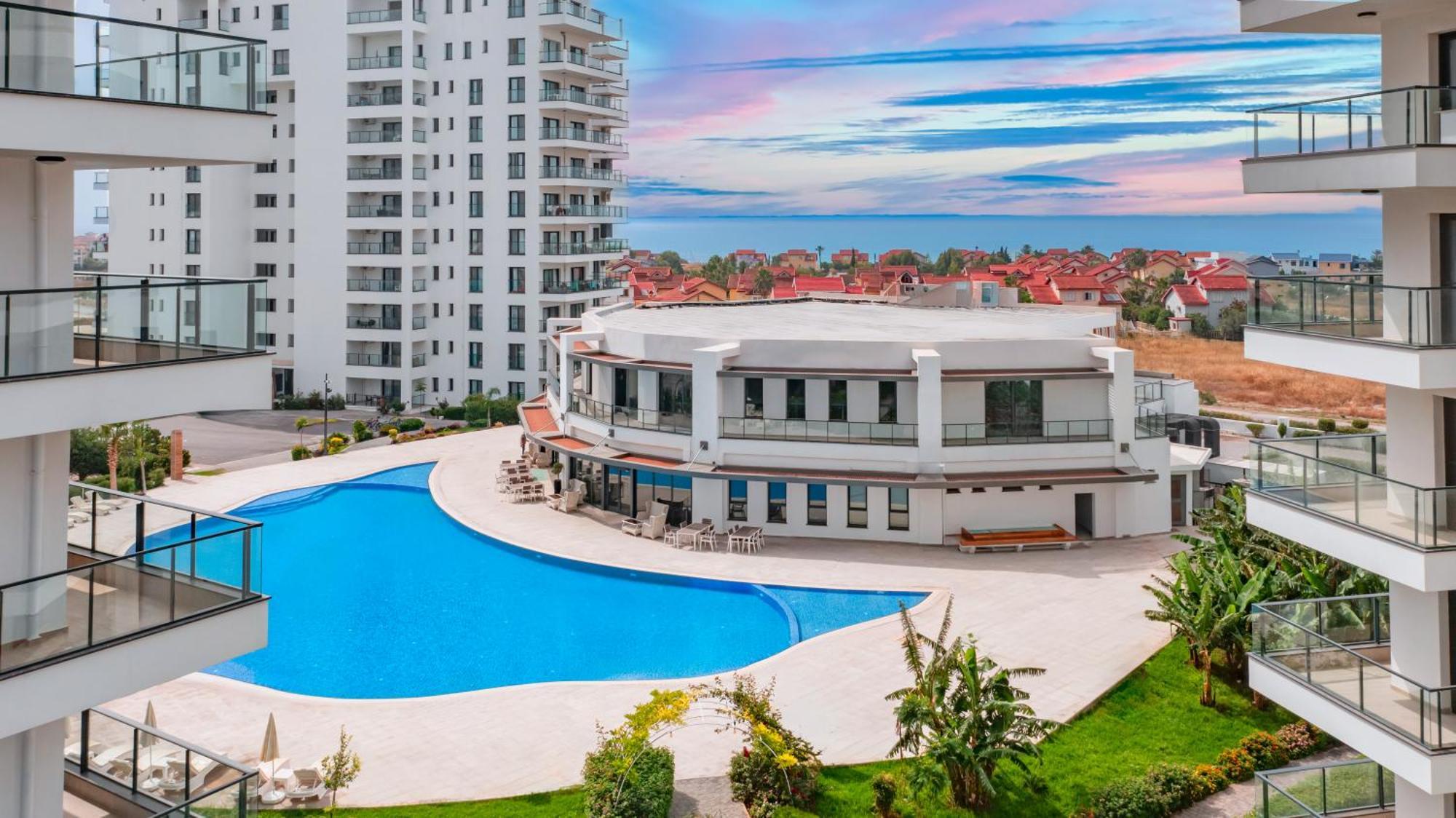 Caesar Blue Seaside Luxury Apartments Gastria Ngoại thất bức ảnh